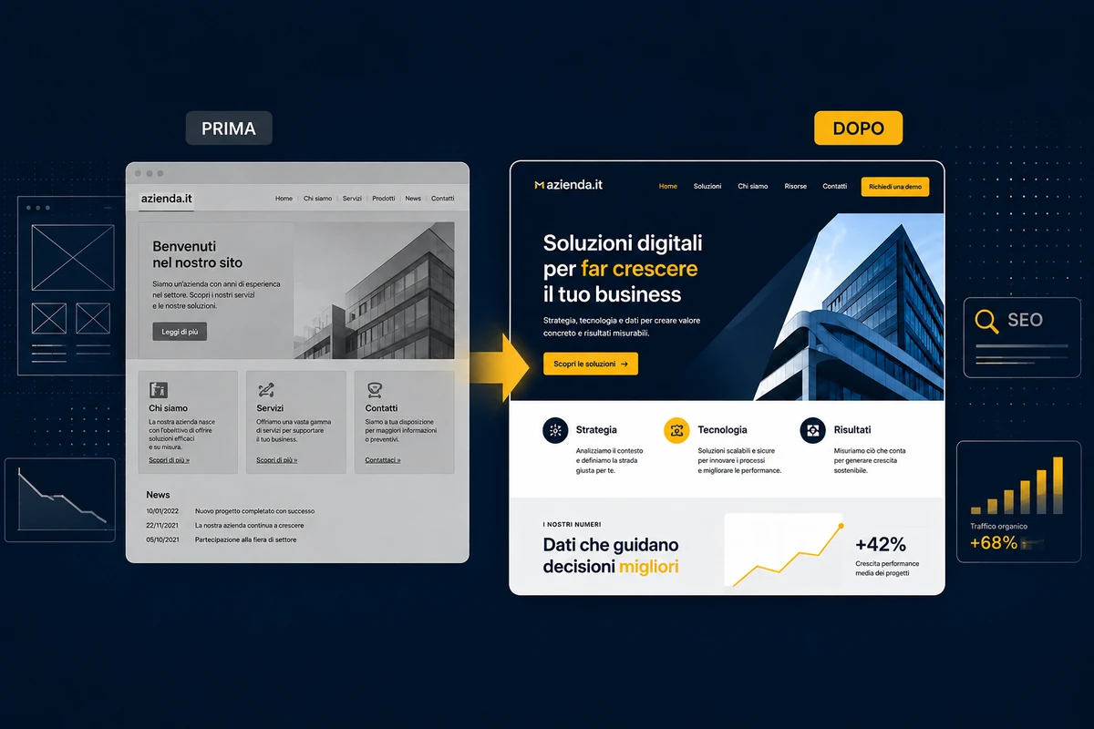 restyling sito web manthea